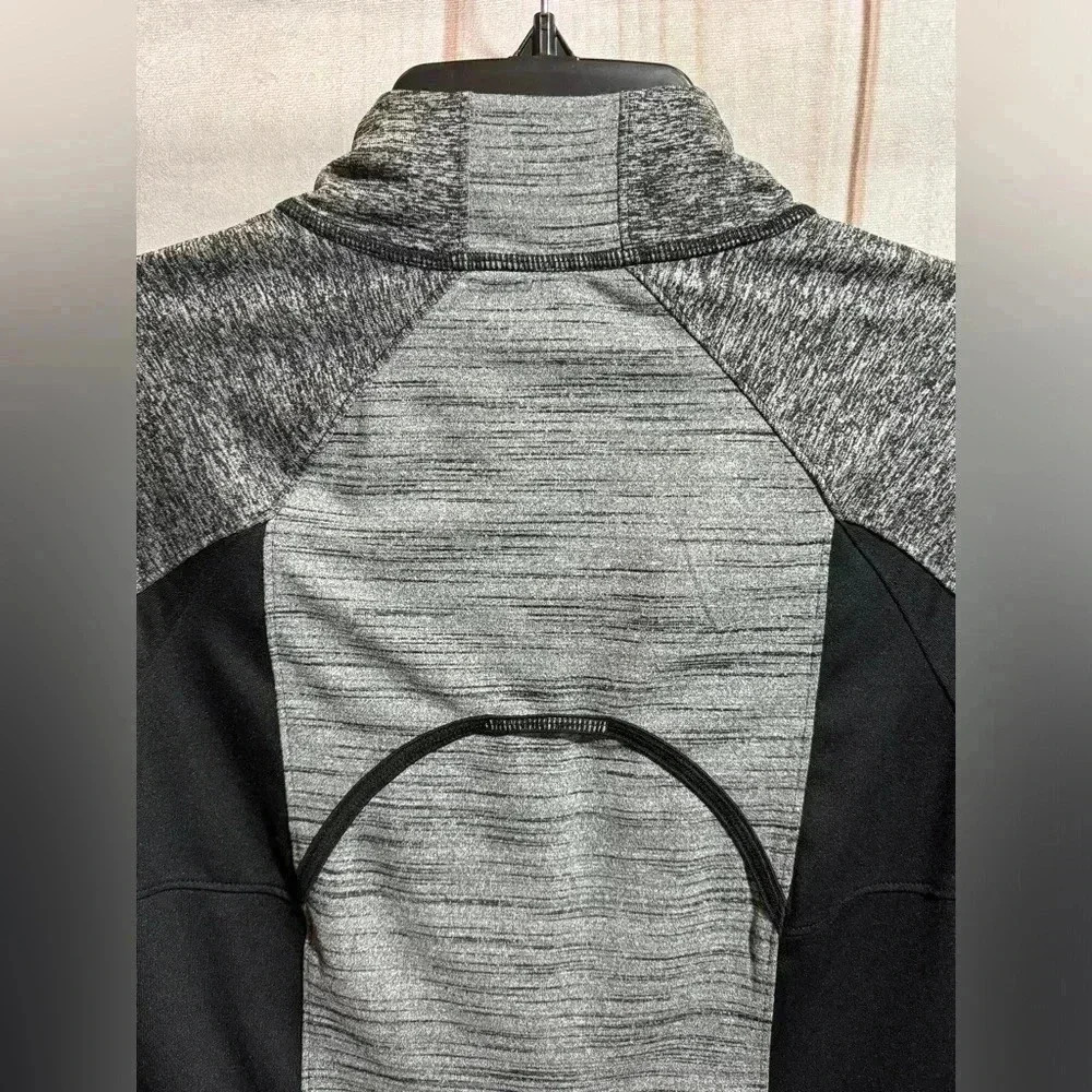 Athleta Women’s Running Wild Half Zip Pullover‎ Heather Grey Black Size Small - Picture 5 of 7